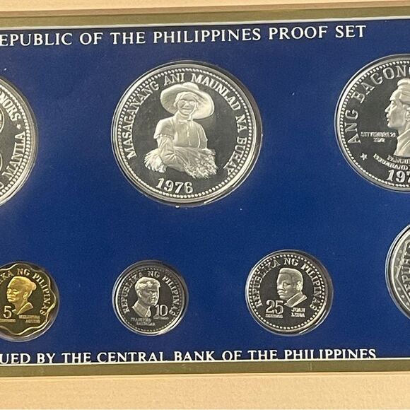 1976 Republic of the Philippines 8-Coin Proof Set w/ Certificate of Authenticity - Picture 7 of 8